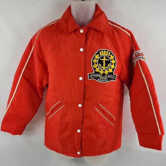 RCNA Canada Ottawa Hull Branch Vintage Snap-Up Jacket Womens size Medium - Picture 1 of 4